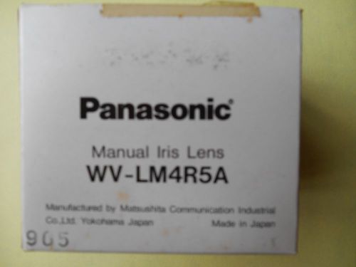 PANASONIC MANUAL IRIS LENS WV-LM4R5A Made in Japan - Free Shipping!