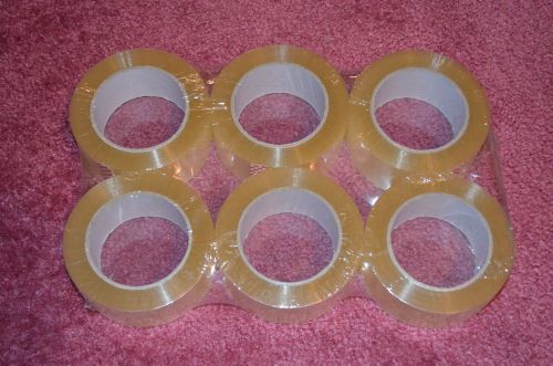 6-Pack Clear Carton Sealing Tape 2&#034; x 110 yds 2.0 mils