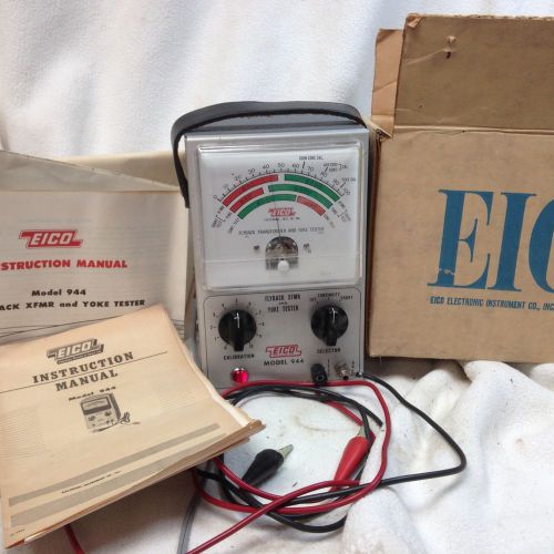 Vintage EICO 844 FLYBACK TRANSFORMER &amp; YOKE TESTER