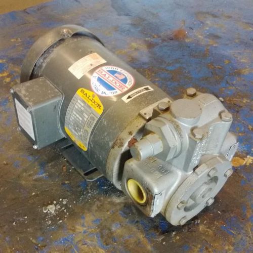 Tuthill pump cci101543-cv003301 w/ baldor 1hp motor cm3546 / 35a12-87 for sale