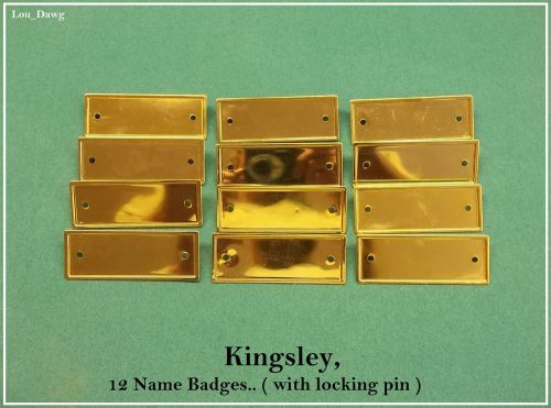 Kingsley Machine  ( 12  Name Badges   ) Hot Foil Stamping Machine