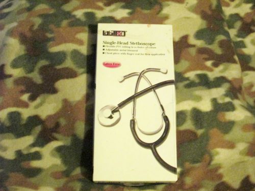 Labtron latex-free single-head stethoscope item 300dlx black new for sale