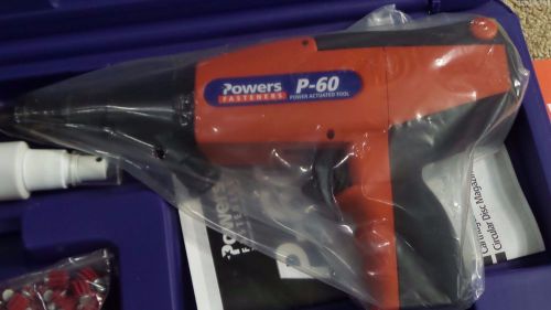 Powers fasteners 52057 p60 powder tool kit powder actuated tool &#034;new&#034; for sale