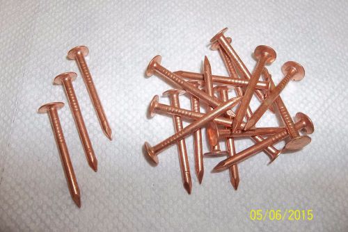 Copper roofing nails 1 1/2&#034;. 11 gauge 25 pcs for sale