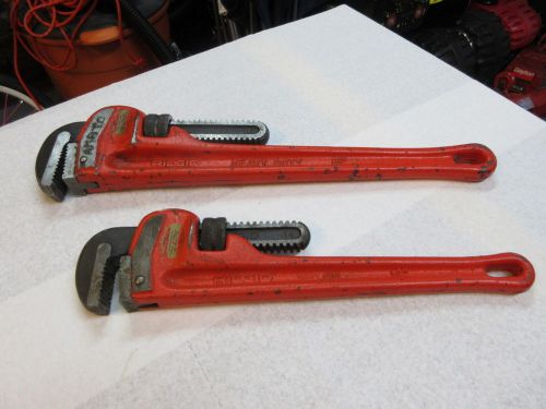 Ridgid Heavy Duty Pipe Wrenches 18&#034; &amp; 14&#034;