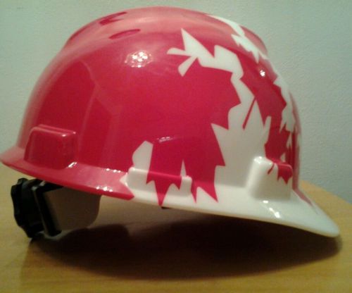 MSA V-Gard Cap Style Canadian Pride Safety Hard Hat, &#034;Product Of U.S.&#034; - NICE!!!