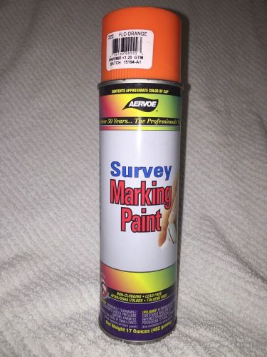 New Aervoe Survey Grade Fluorescent Orange Inverted Marking Paint