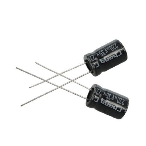 20 x 220uf 35v 105c radial electrolytic capacitor 8x12mm for sale