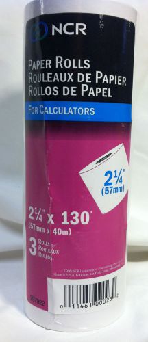 NCR PAPER Rolls for calculators - 3 rolls - (57 mm) 2 1/2&#034; x 130 feet