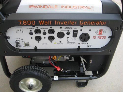 IRWINDALE IG7800 GENERATOR INVERTER - BRAND NEW - WARRANTY - MAKE FAIR OFFER