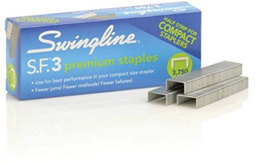 Swingline S.F. 3 Premium Staples, 27% Fewer Misforms, Chisel Point, Half Strip,