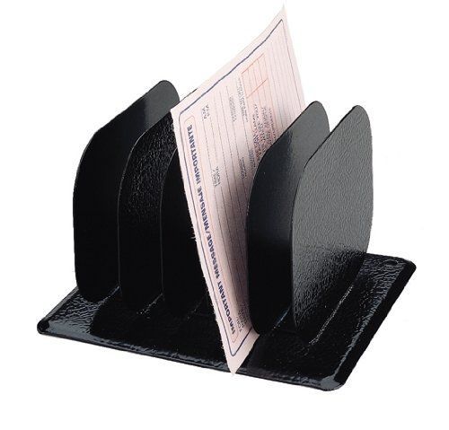 Buddy products 5-part memo separator, steel, 3.5 x 4.5 x 5.25 inches, black for sale