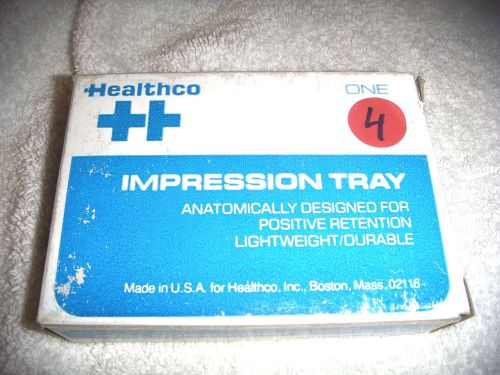 LOT NO. 4 HEALTHCO INC. UNUSED IMPRESSION TRAY -- ONE LOWER SMALL SIZE ONLY