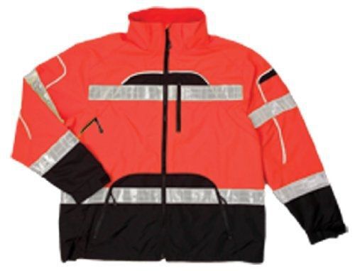 ML Kishigo RWJ107 Brilliant Series High-Viz Rainwear Jacket, Fits 2X-Large and