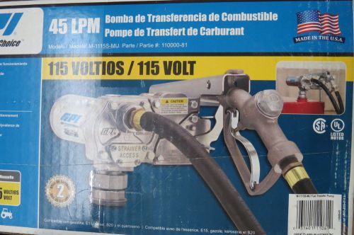 Gpi 12gpm fuel transfer pump m1115s-mu 1/8 hp, 1 in. inlet gas, diesel brand new for sale