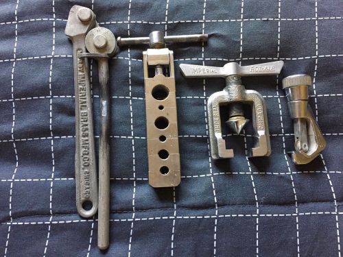 Vintage imperial eastman brass rol-air pipe fitting flaring tools 500-f 227-fa for sale