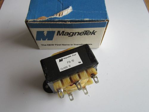 MagneTek F6-10 Power Transformer 115-230VAC - 10.0V CT @ 3.0A New