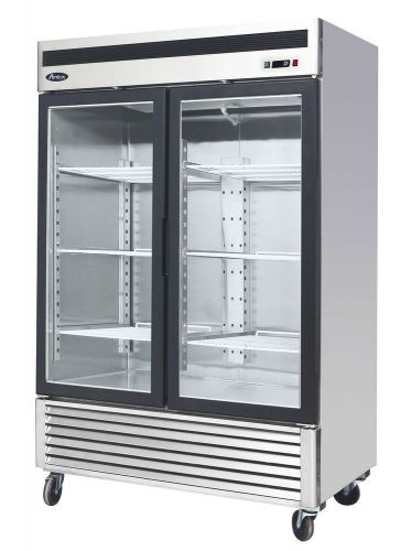 Atosa mcf8703, bottom mount 2-glass door freezer for sale