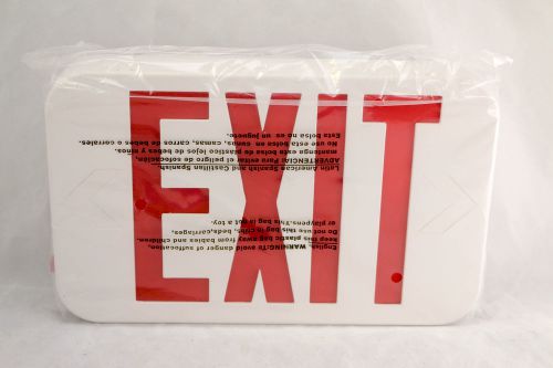 COMPASS LED Exit Sign w battery backup, Red