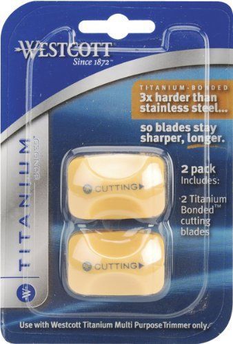 Westcott Paper Trimmer Titanium Bonded Replacement Cutting Blades for use with 2