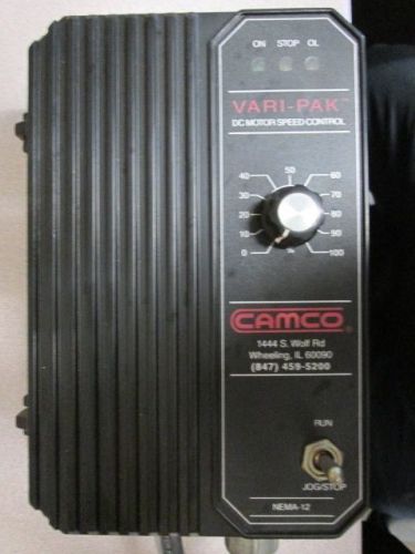 Camco Vari-Pak Dc Motor Speed Adjuster 115 VAC Input 50/60 HZ 3 Avail Great Cond