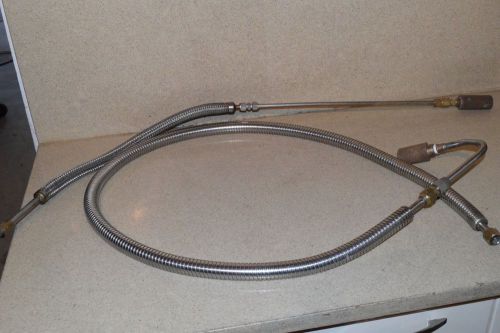 STAINLESS STEEL VALVE HOSES - ONE IS BRAIDED