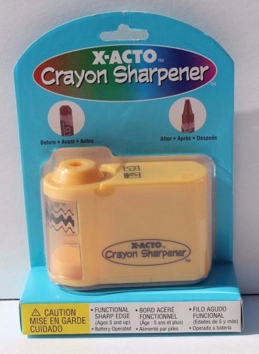 X-ACTO Yellow Crayon Sharpener, Battery Operated, Elmer&#039;s Products-Free Shipping