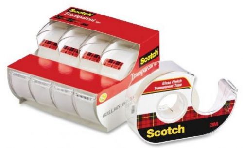 Scotch Transparent Tape, 3/4 In X 850 Inches, 4 Rolls (4814)