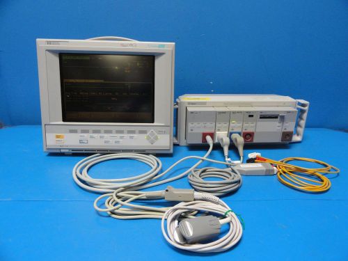 Hp agilient viridia 24c neonatal color monitor w/ rack 6 modules &amp; 03 leads(8726 for sale