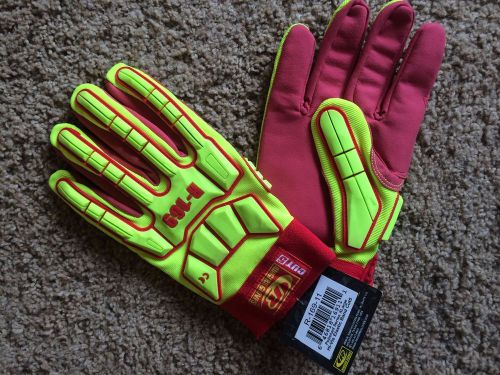 Ringers Polished Series R-169 CUT 5 PROTECTION IMPACT Gloves Hi-Vis Sz 11XL