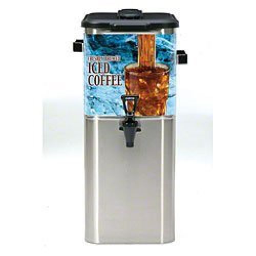 Wilbur Curtis TCOC421G000 Oval Tea Dispenser, Stainless Steel, 4-Gallon, 21.75&#034;