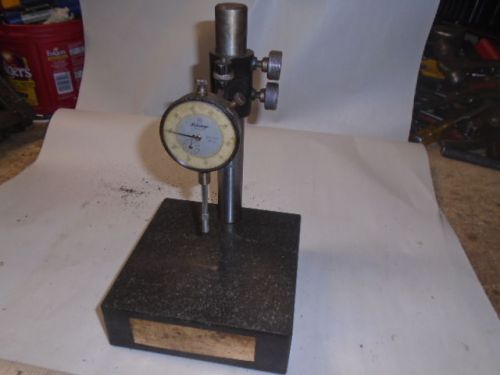 MACHINIST TOOLS LATHE MILL Granite Surface Plate with Mitutoyo Dial Indicator