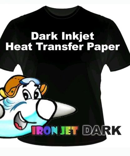 NEW Iron on Heat Transfer Paper Dark Colors t shirt Inkjet printer BL 50 8.5x11