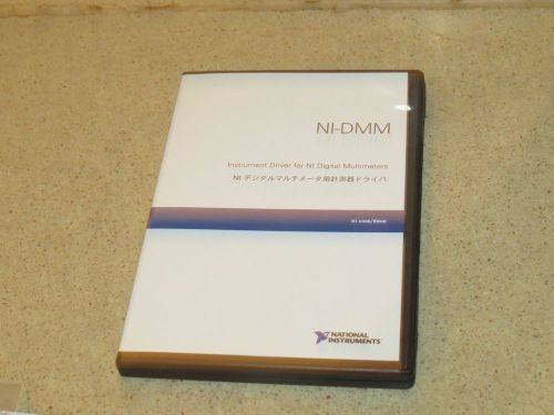 NATIONAL INSTRUMENTS NI NI-DMM INSTRUMENT DRIVER CDS- VERSION 2.9