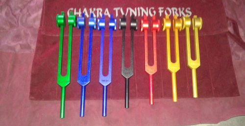7 Colored Chakra Spectrum Weighted Therapy Healing Tuning Forks