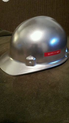 Nos alumitop vintage aluminum hard hat sc-50 jackson safety products adjustable for sale