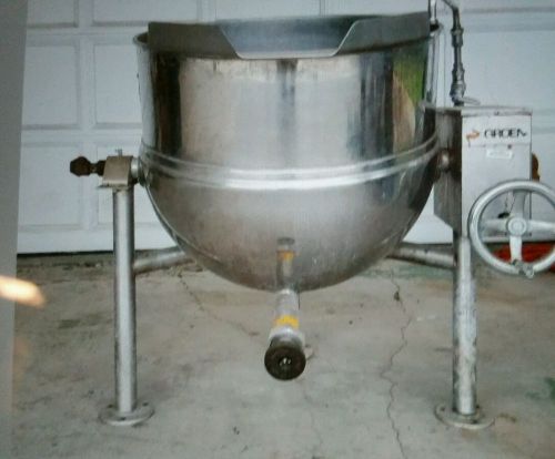 Groen Commercial 40 Gallon Stainless Steel Gas Tilting Steam Kettle DL-40 Used