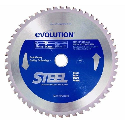 Evolution Power Tools 10BLADEST Steel Cutting Saw Blade 10-Inch x 52-Tooth