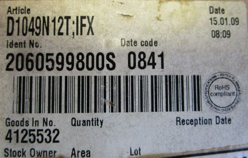 D1049N12T 9WO Infineon Diode