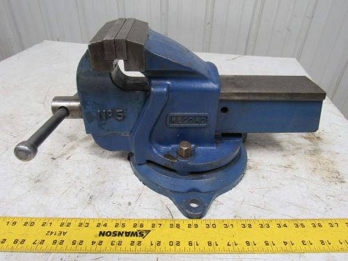 Record no. 5 bench vise swivel mount 5&#034; jaws 6-3/4&#034; opening 3-1/4&#034; throat for sale