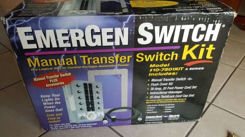 Connecticut electric 10-7501kit emergen manual transfer switch kit, 10 circuit for sale