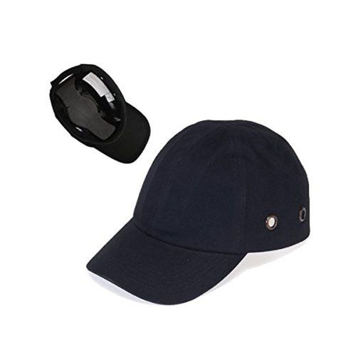 Black Baseball Bump Cap - Lightweight Safety hard hat head protection Cap