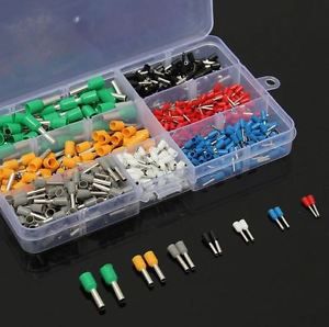 600pc Insulated Cord End Terminal Bootlace Cooper Ferrules Crimp Connector