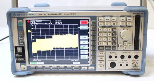 Rohde &amp; Schwarz FSP38 9 kHz - 40 GHz Spectrum Analyzer 1164.4391.38