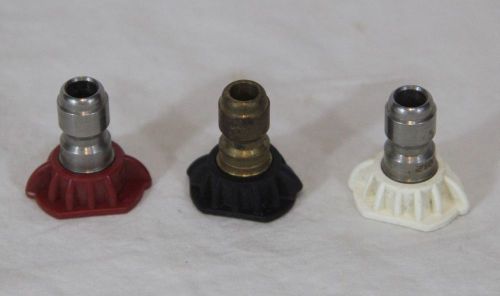 3 Used General Pump Pressure Washer Nozzle Tips - See Pics used, in Good Shape!