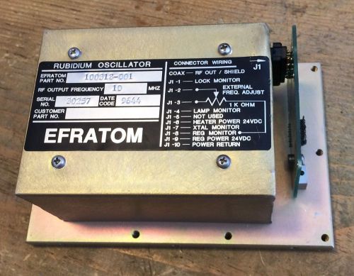 Efratom Rubidium Oscillator 10 MHz Tested