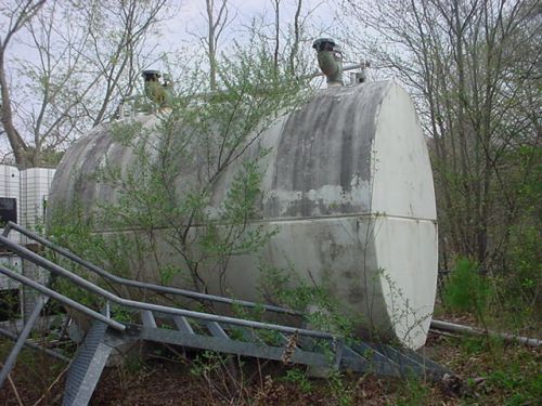3000 Gallon Solvent Tank Above Ground Flammable Storage SS Concrete Dual Compnt
