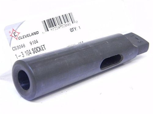 NEW CLEVELAND USA MORSE TAPER DRILL SLEEVE ADAPTER #1MT TO #3MT