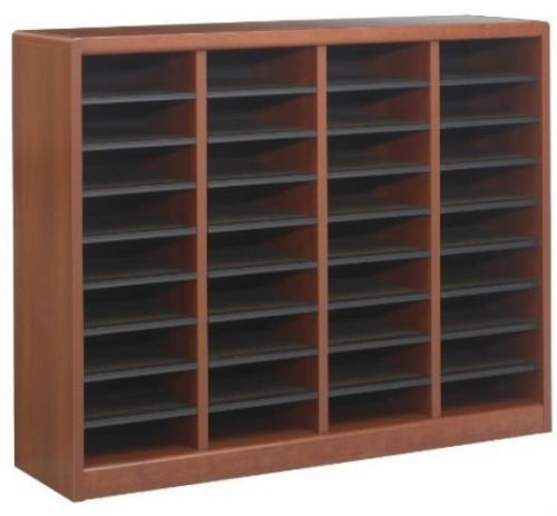 Safco Products 9321CY E-Z Stor Wood Literature Organizer, 36 Compartment, Cherry