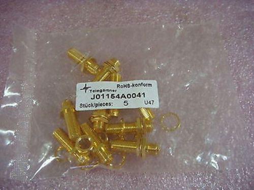 Telegartner J01154A0041 SMA bulkhead adaptor, f-f, gold 10pcs New